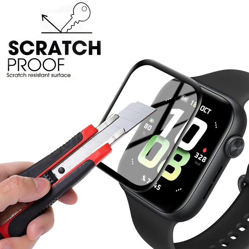 USDILU 4 Pack Mica para Smartwatch Honor Watch 5, Soft