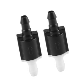 A ABSOPRO Windshield Check Valve 8532126020 for Toyota Highlander 2001-2007 Plastic Black (Set of 2)