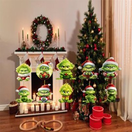 Christmas Grimm baby pendant. Christmas holiday decorations, Christmas tree decorations pendant acrylic flat small pendant.