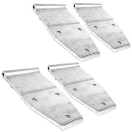 4PCs Aurora Aluminum Metallic Mill Great Dane Style 3-Hole 3-7/8" x 8-1/4" Door Hinge Semi Commercial Truck Trailer