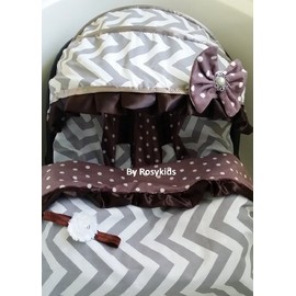 Infant Carseat Canopy Cover Blanket 4 Pc Whole Caboodle Baby Car Seat Cover Kit C040101