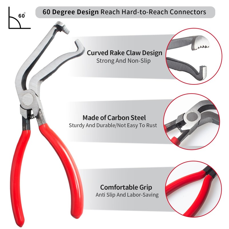 4 Pieces Electrical Disconnect Pliers for Cars, Automotive Electrical Plug