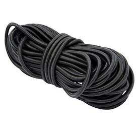 Elastic Cord | For Bracelet Making, Jewellery String & Beading | High Strength Round Elasticated Cord | Masks | Hat Elastic | 2mm 10 metres Black | Supplied By The Bead Shop - A UK Brand