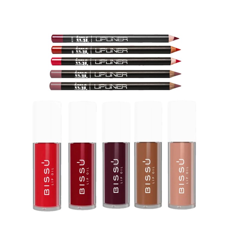 Mini Kit Labios Bissú & IVY | 5 Lip Oils