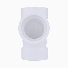 Charlotte Pipe 1-1/4" Sanitary Tee Pipe Fitting - Schedule 40 PVC DWV (Drain, Waste and Vent) Durable, Easy to Install, High Tensile and Sound Deadening for Home or Industrial Use (Single Unit)