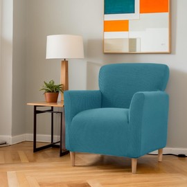 LiveGo Armchair Cover, Banquet Chair Slipcovers, Stretch Knitted Armchair Cover with Armrests, Stretch Armchair Covers for Living Room