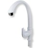 Llave para Lavabo de Cuello Rígido color Blanco para Fregadero