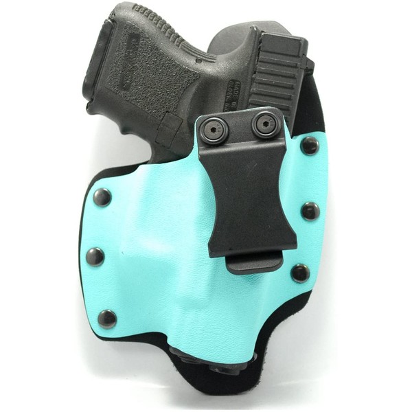 Infused Kydex USA: Light Blue IWB Hybrid Concealed Carry Holsters for More Than 180 Different Handguns. Left & Right Versions Available.