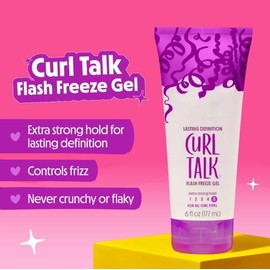 Curl Talk Ṅöẗ Ÿöüṛ Ṁöẗḧëṛ Flash Freeze Hair Gel, Extra Strong Hold Level 5, 6 fl oz (pack of 1)