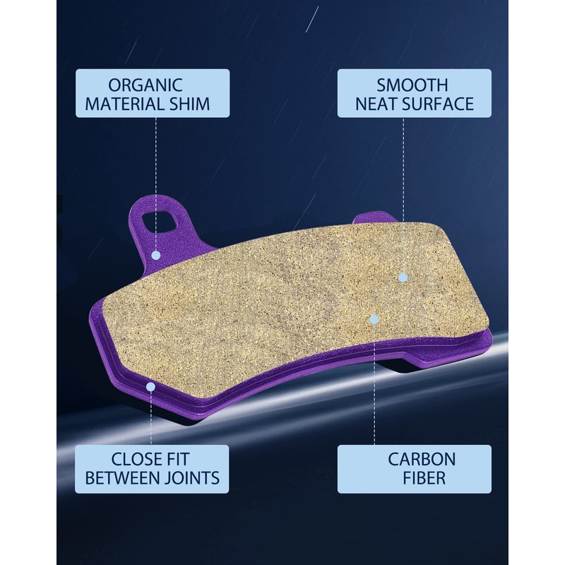 ECCPP Brake Pads Fits for 2008-2014 FLHTCU Ultra Classic Electra