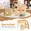 HONEY JOY Kids Table and Chair Set, Children Wooden Activity
