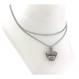 Soulbreezecollection Princess Crown Anklet Queen Tiara Ankle Bracelet Charm for Women