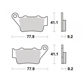 AP Racing Brake Pad for KTM 690 Smc R 2012-2016 Rear Motorcycle