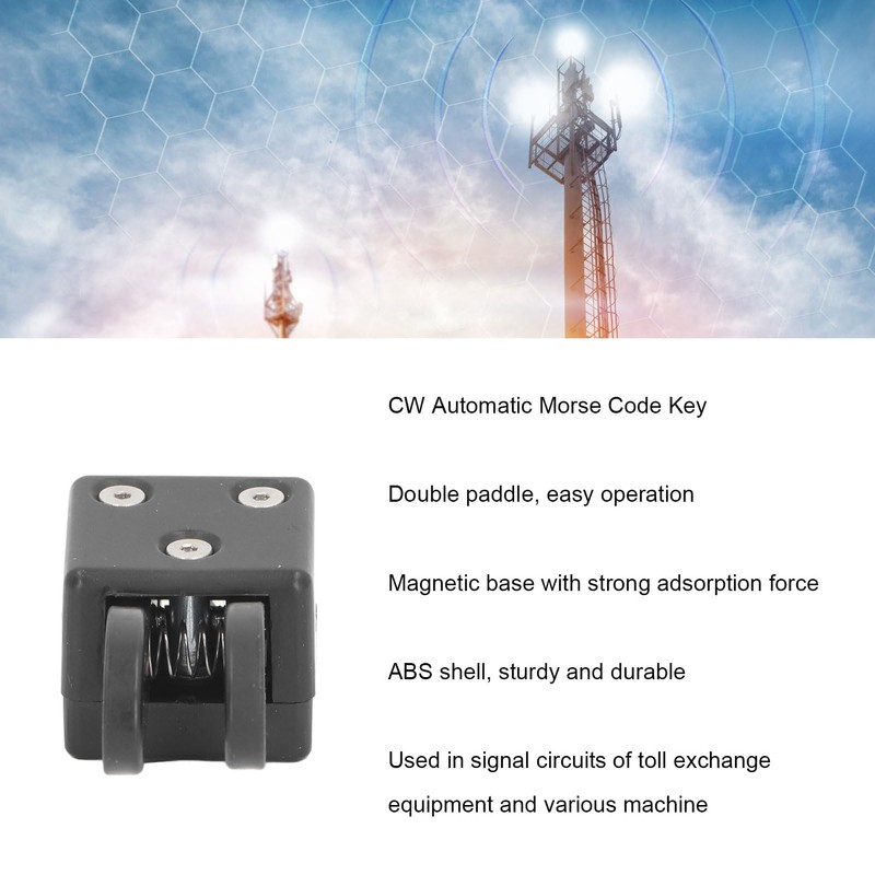 Culnflun CW Morse CODE Key, Cw Key Double Paddle Automatic