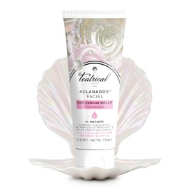 TEATRICAL - Aclarador Facial, Corrige visiblemente el aspecto de manchas y da un efecto aclarado, Con concha nácar y niacinamida, contien...