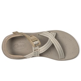 Chaco Women's CUSHZ Sandal, Frond Dark Vanilla, 9