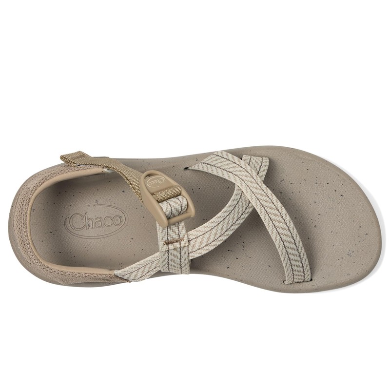 Chaco Women's CUSHZ Sandal, Frond Dark Vanilla, 9