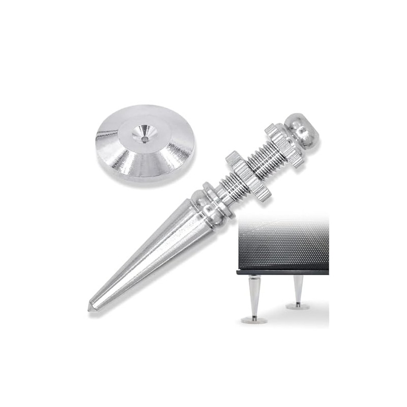 Kalevel Speaker Spikes Isolation Stand Foot Cone Silver Speaker Spikes