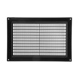 Vent Systems 8" x 5" Inch (Opening Dimensions) Black Plastic Air Return Grill HVAC Vent Cover for Home Improvement Vent Duct Cover 10" x 7" Inch (Overall Dimensions)