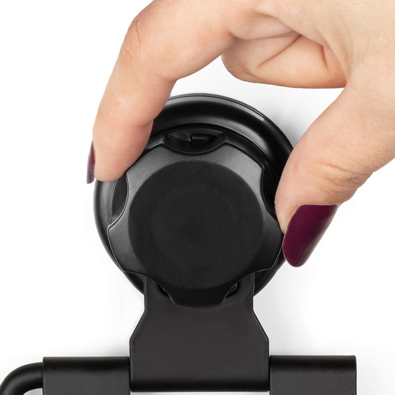 Compactor Toilet Roll Holder, POWDER COATING IRON 24H SUCTION CUP