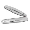 2pcs Exterior Chrome Door Handle ABS Plastic Automotive Outside Door