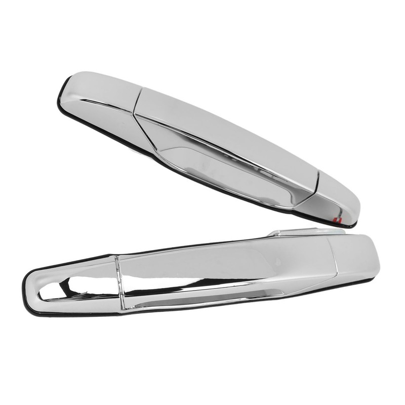 2pcs Exterior Chrome Door Handle ABS Plastic Automotive Outside Door
