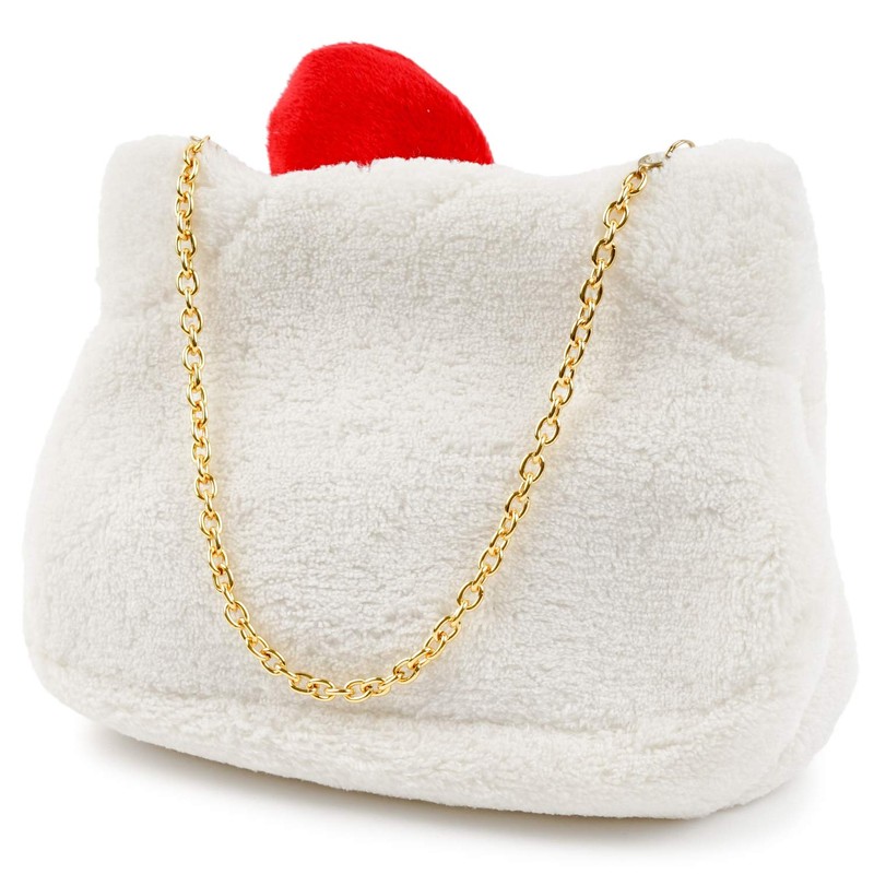 テーシーケース メガネケース ハローキティ ふわふわケース ホワイト SR-1800-FA シロ