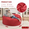 SIMFLAG 3Ft Bean Bag Chair, Memory Foam Filling Bean Bag
