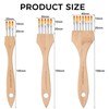 3-Piece Flat Comb Artist Grainer Rake Brush Set