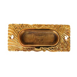 Victorian Window Sash Finger Lift in Solid Cast Brass (Brass)