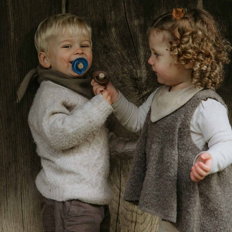 FRIGG Little Viking Natural Rubber Baby Pacifier 2-Pack | Made