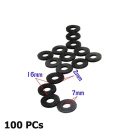 YehVeh 100 Pack Seal Ring Sponge Pad Foam Gasket Sound Insulation Spacer Shockproof Washer for Car Door Trim Panel Retainer Clips Buckle Bumper Fastener
