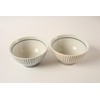 Mino ware Japanese Ceramics Pair Rice Bowl Set of Two