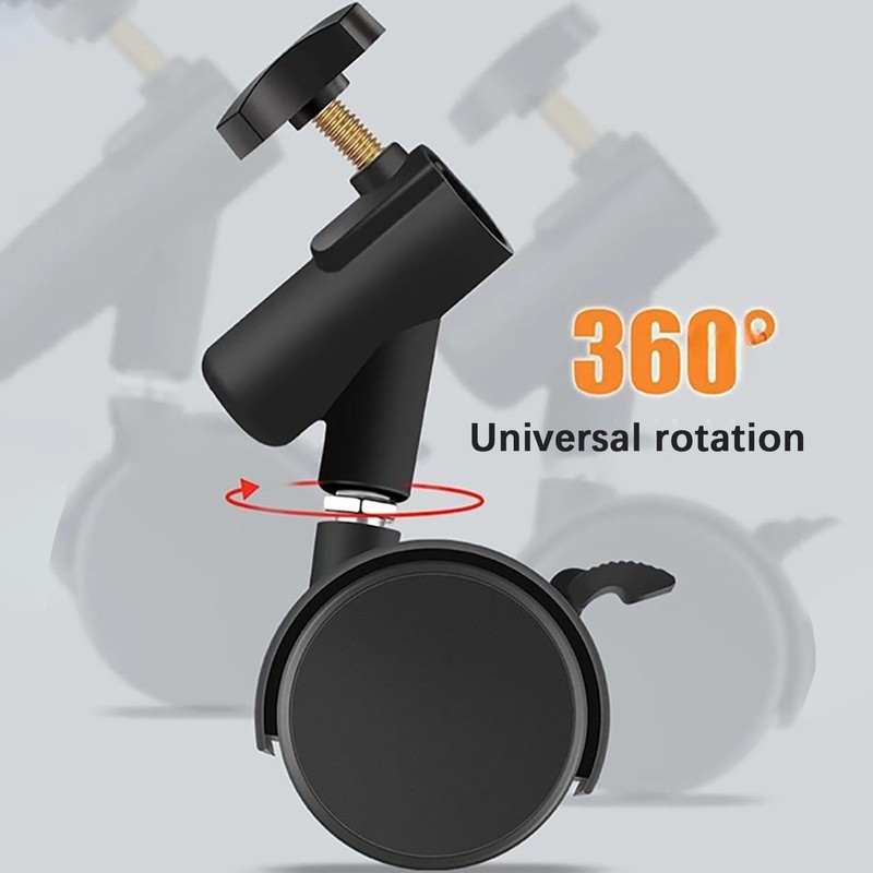 Andoer 3pcs/set Flexible Swivel Casters Wheels with 16mm Diameter Mounting