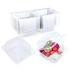 Evnlo 50 Count Clear Plastic Containers with Lids for Food,