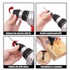 Whimsigulp Countersink Drill Bit Set, 5Pcs Quick Change 1/4" Hex