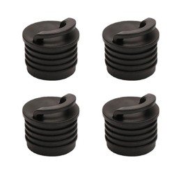 TopHomer 4 Stück Kajak-Scupper Stopfen, schwarz, Stopfen aus PVC, Ablaufstopfen-Set für Schlauchboot, Kanu, Ruderboot