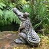 Toad Hollow Large Standing Gator Home & Garden Alligator Statue