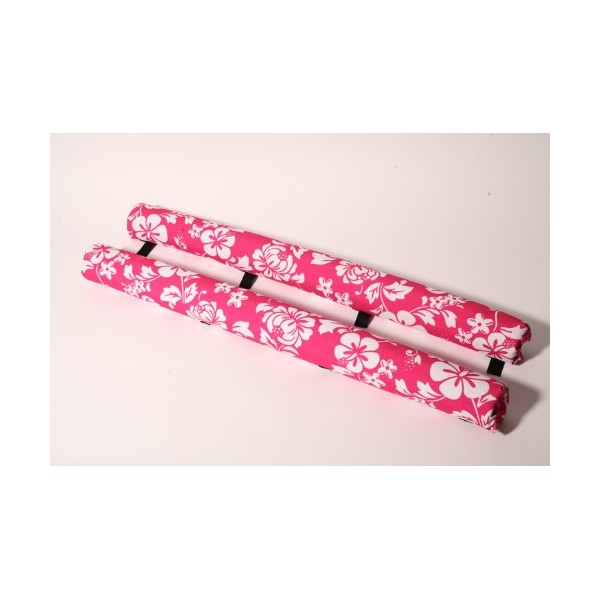 Vitamin Blue 36" Roof Rack Pads Pink Floral - Non Logo (MADE in U.S.A.) REGULAR PADS