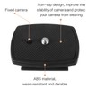 3 Pieces Quick Release Plate Clamp, Plastic Tripod Adapter Plate