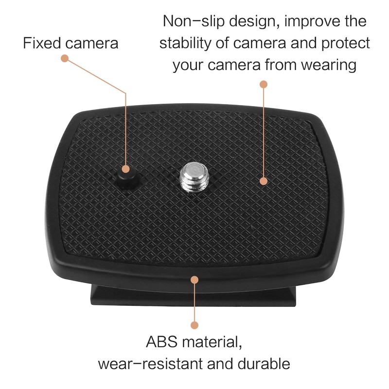 3 Pieces Quick Release Plate Clamp, Plastic Tripod Adapter Plate