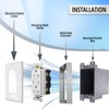 YQSIYU Single Gang Outlet Box Extender for Electrical Box, 1/2",Receptacle