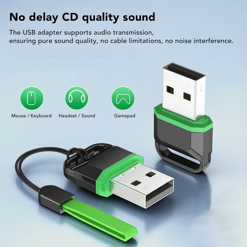 USB Bluetooth Adapter for PC Lossless Transmission Wireless Bluetooth 5.3