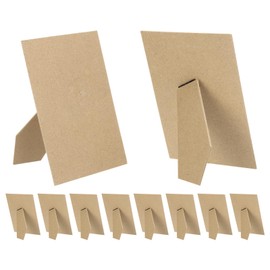 PATIKIL 10 Pack Easel Back for Picture Frame, 5 x 7 Inch Replacement Picture Frame Easel Back DIY Photo Board for Photo Frames Tiles, Poplar