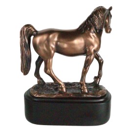 Ebros Gift Western Tennessee Walking Horse Model Stallion 7"Tall Figurine With Trophy Base
