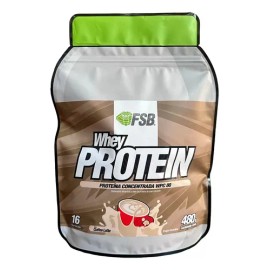 Proteína Whey FSB WPC 80 de 480 g con Sabor Coffee Latte                                                                                              