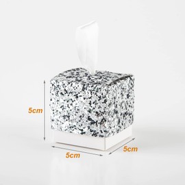 Allbusky 20PCS Sparkle Sequin Paper Candy Box, Shiny Wedding Favour Boxes, Glitter Party Gift Box, Party Packs Party Decorations for Wedding Christmas New Year