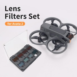 CQT Avata 2 ND CPL Lens Filter Set, Multi-Coated ND Filter Camera Lens for DJI Avata 2 FPV Drone Accessories (8 Pack(UV CPL ND8 ND16 ND32 ND64 NIGHT STAR))
