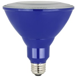 6-Pack Sunlite LED PAR38 Blue Floodlight Bulb, 8W (25W Equivalent), Medium (E26) Base, Indoor, Outdoor, Wet Location, 25,000 Hour Lifespan, UL Listed