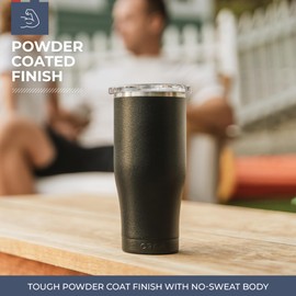 ORCA Chaser 16oz | Insulated, Stainless Steel Cup with a Spill Proof Whale Tale Lid, Dishwasher Safe Tumbler for Hot & Cold Drinks — Stainless